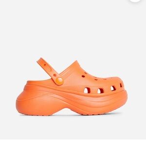 CROCS Bae Womens Platform Clogs Orange